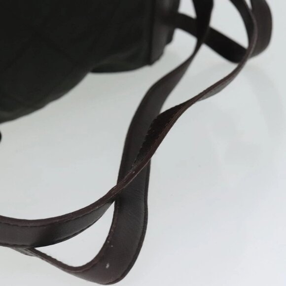 PRADA Backpack Nylon Green Gold Auth bs19006 - Picture 7 of 16